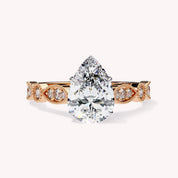 Mariana Pear Cut Solitaire Lab Grown Diamond Engagement Ring