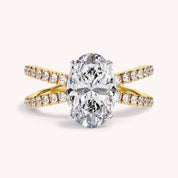 Nimue Butterfly Oval Lab Grown Diamond Engagement Ring