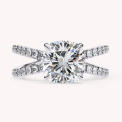 Scout Cushion Cut Split Shank Lab Grown Diamond Engagement Ring