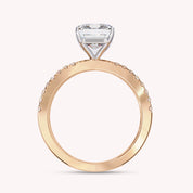 Kelly Radiant Cut Split Shank Lab Grown Diamond Engagement Ring