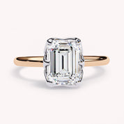 Amanda 6-Prong Emerald Cut Lab Grown Diamond Engagement Ring