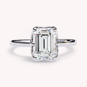 Amanda 6-Prong Emerald Cut Lab Grown Diamond Engagement Ring