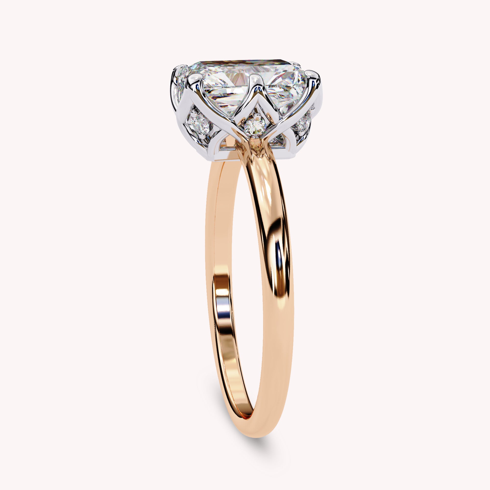 Yuan 6-Prong Radiant Cut Lab Grown Diamond Engagement Ring