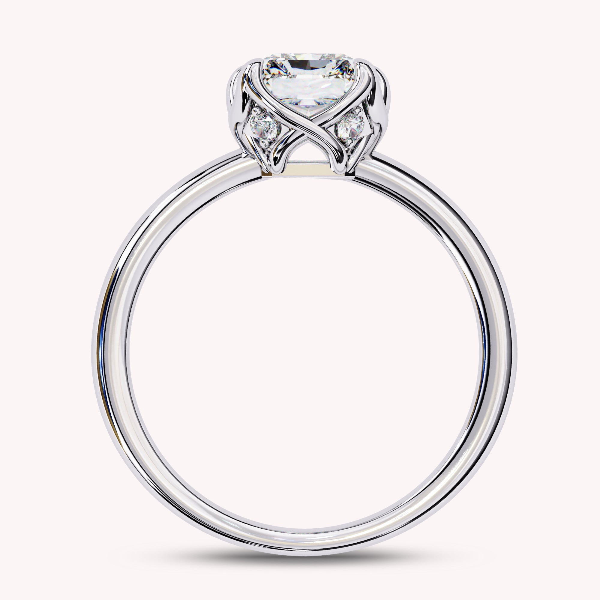 Yuan 6-Prong Radiant Cut Lab Grown Diamond Engagement Ring