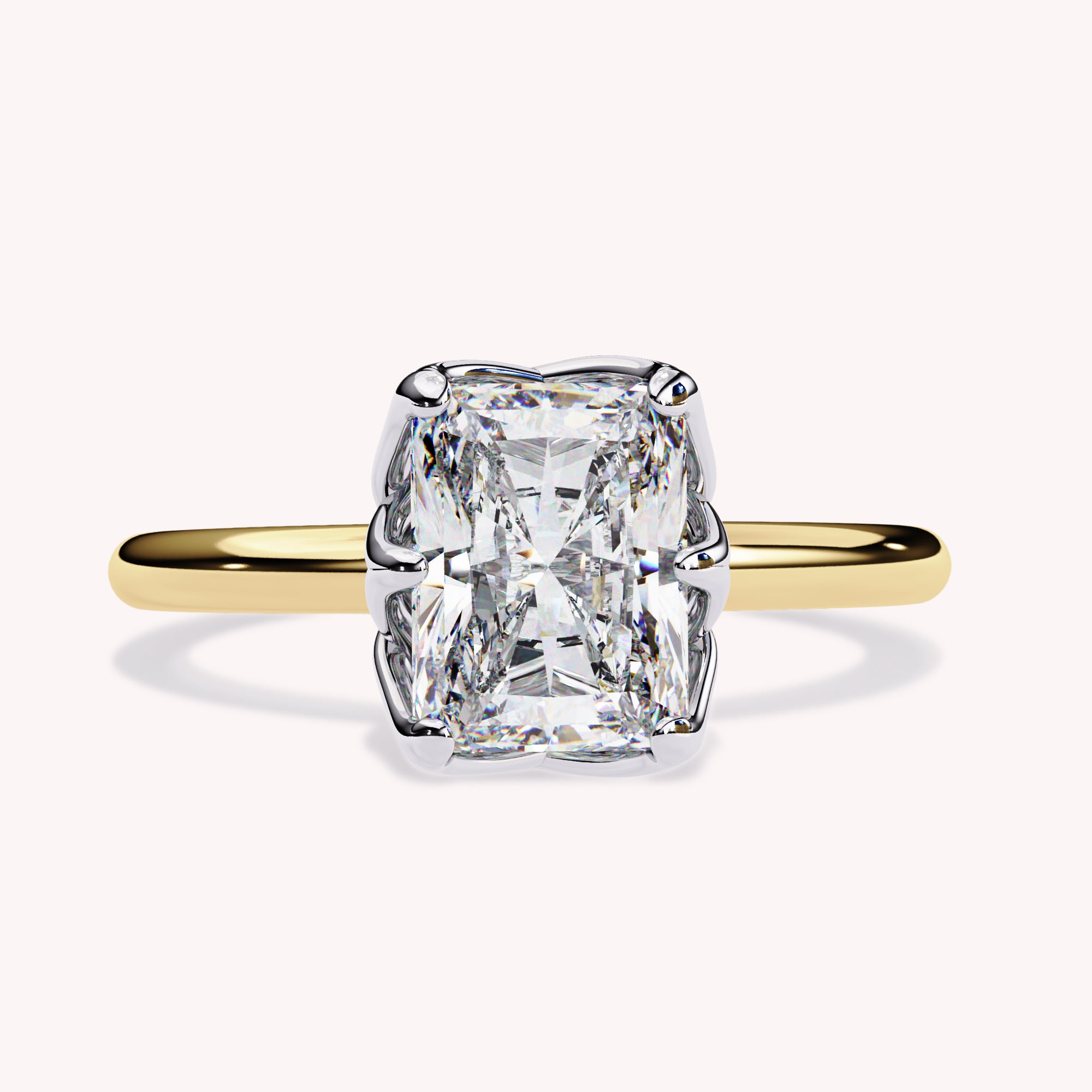 Yuan 6-Prong Radiant Cut Lab Grown Diamond Engagement Ring