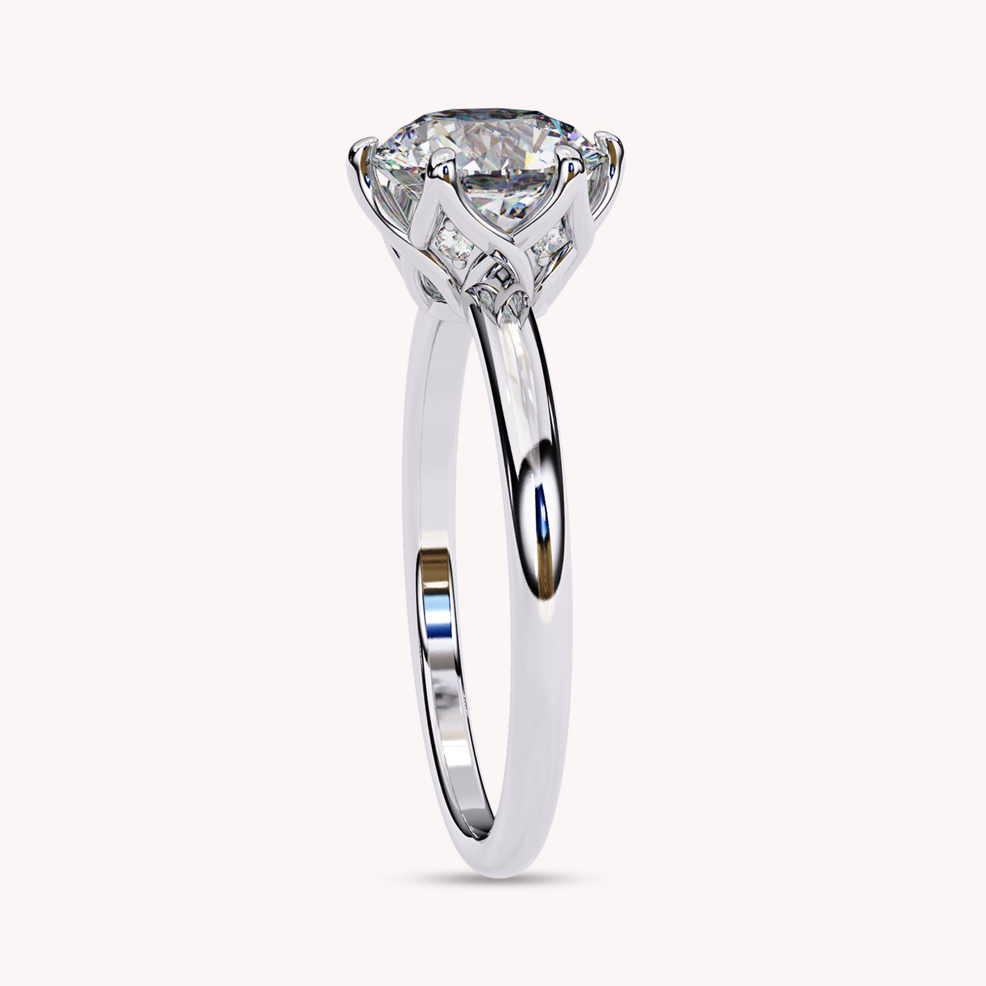 Axel 6-Prong Round Cut Lab Grown Diamond Engagement Ring