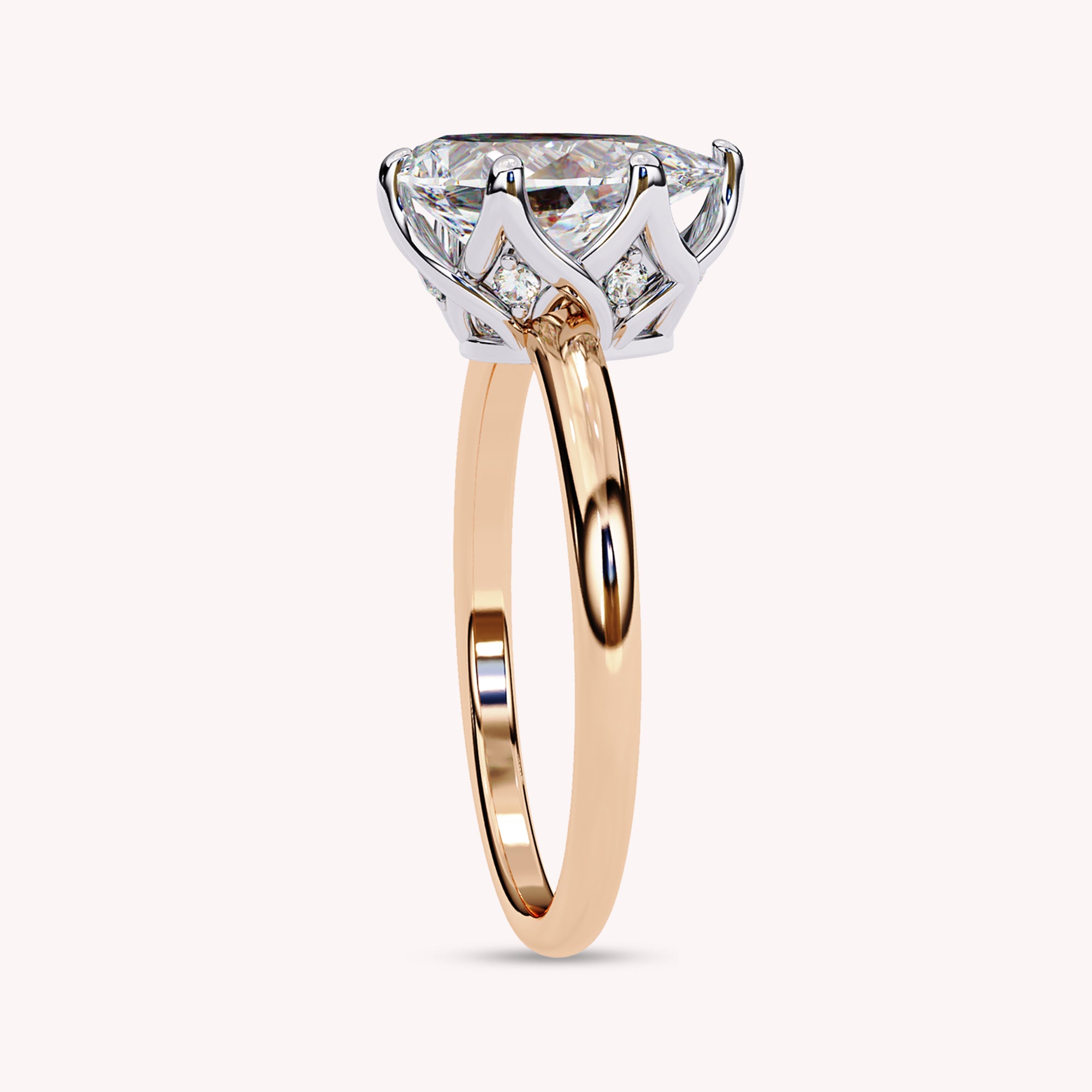 Dasha 6-Prong Pear Cut Lab Grown Diamond Engagement Ring