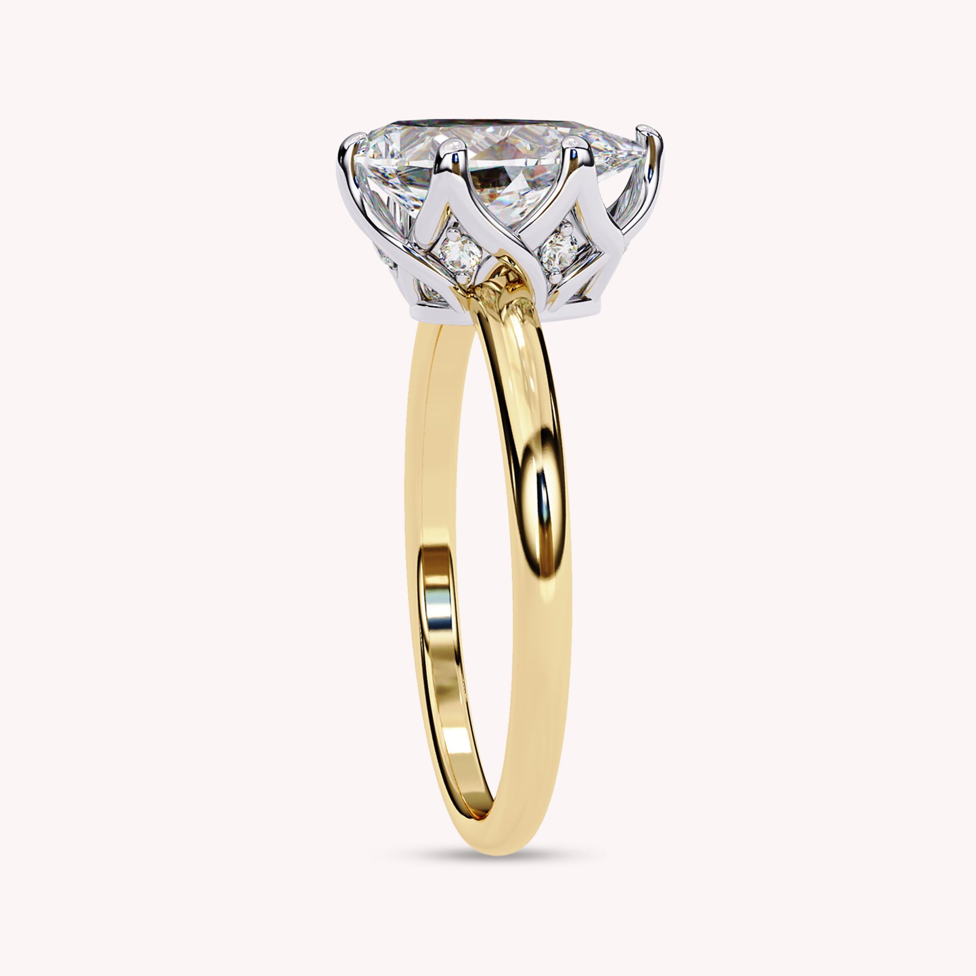 Dasha 6-Prong Pear Cut Lab Grown Diamond Engagement Ring