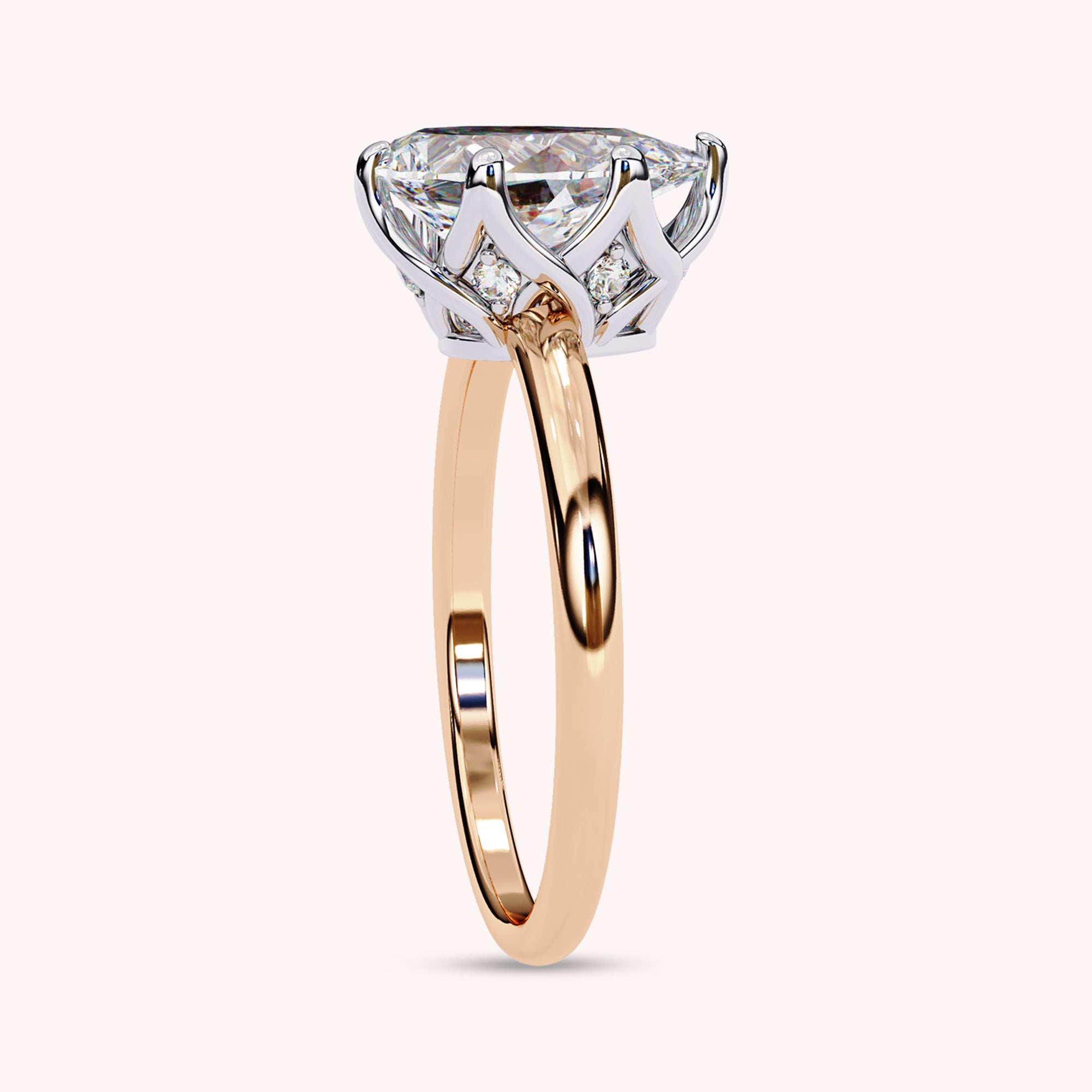 Adelaide 6-Prong Marquise Cut Lab Grown Diamond Engagement Ring