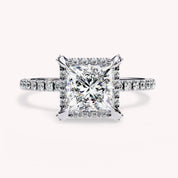 Ivy Dainty Princess Cut Lab Grown Diamond Engagement Ring