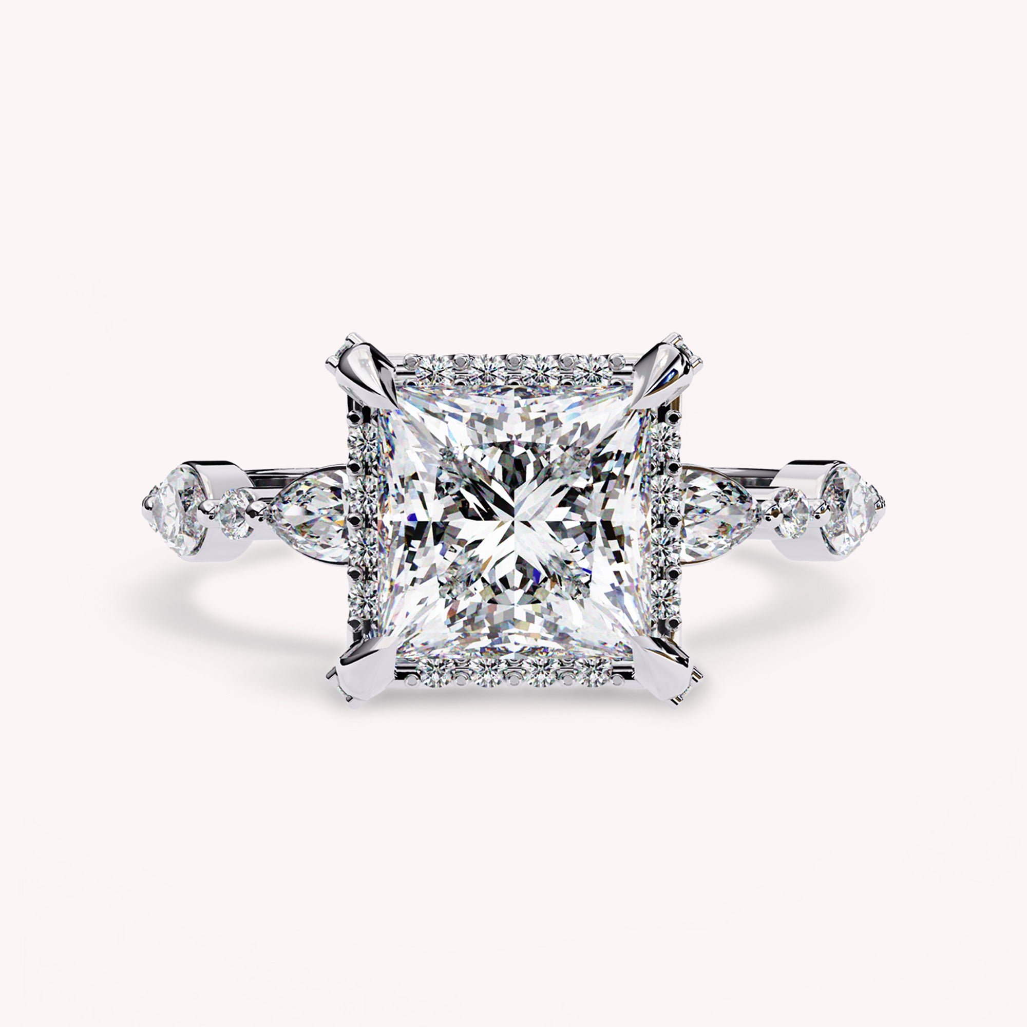 Yoana Modern Halo Lab Grown Diamond Engagement Ring