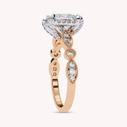 Halo Solitaire Lab Grown Diamond Engagement Ring