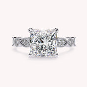 Logan Daisy Princess Cut Lab Grown Diamond Engagement Ring