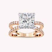 Danielle Hidden Halo Solitaire Lab Grown Diamond Engagement Ring