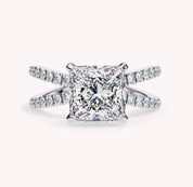 Danielle Hidden Halo Solitaire Lab Grown Diamond Engagement Ring