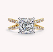 Danielle Hidden Halo Solitaire Lab Grown Diamond Engagement Ring