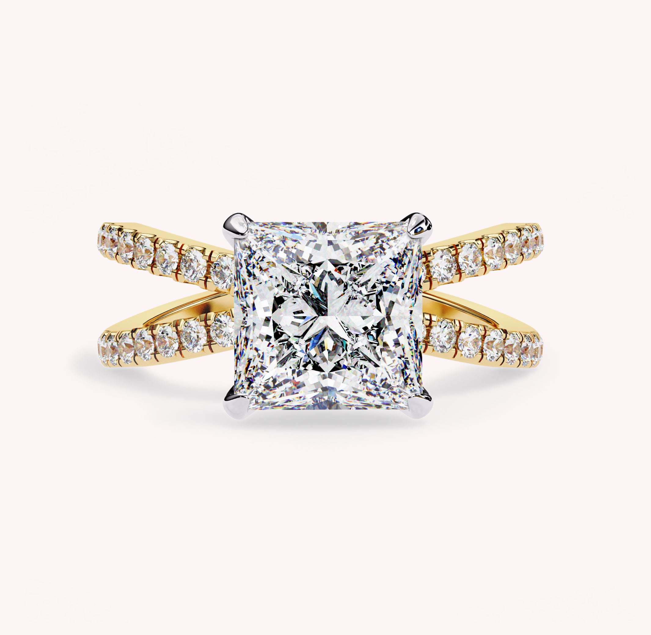 Danielle Hidden Halo Solitaire Lab Grown Diamond Engagement Ring