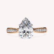 Polly Pear Cut Stackable Lab Grown Diamond Engagement Ring