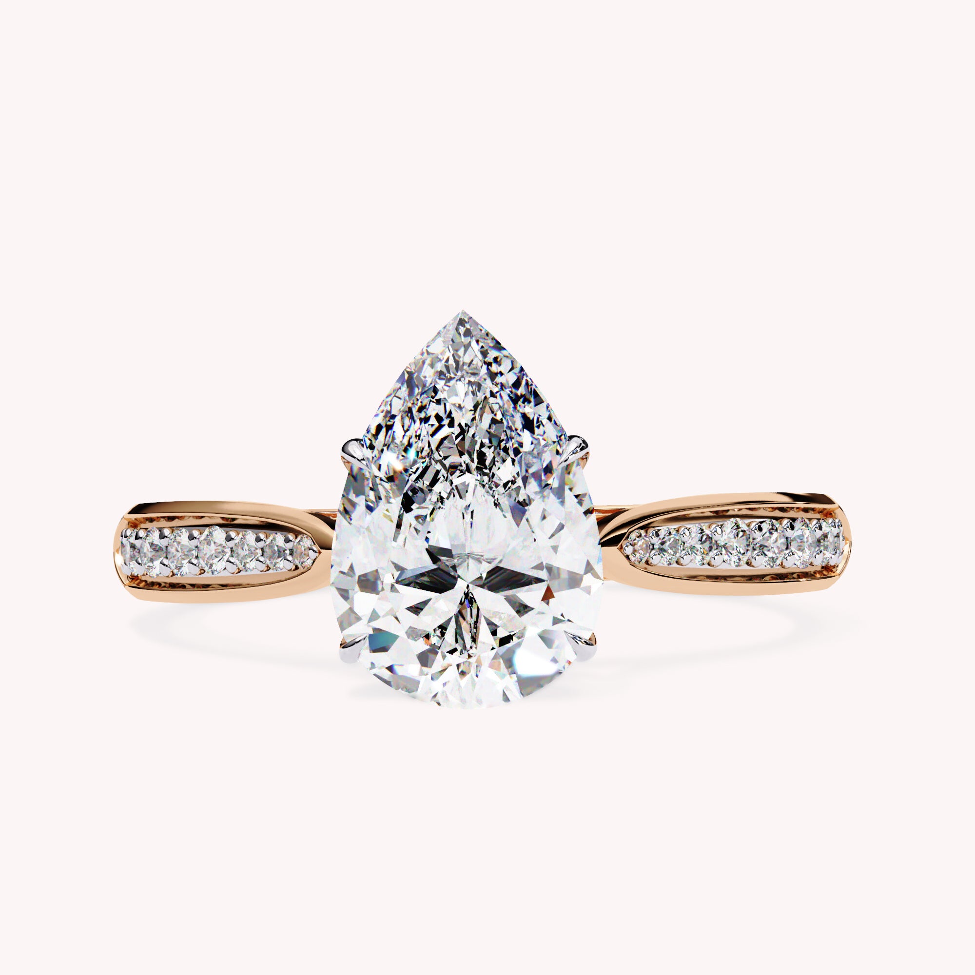 Polly Pear Cut Stackable Lab Grown Diamond Engagement Ring