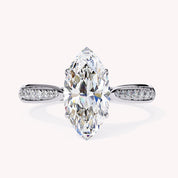 Elin Marquise Cut Solitaire Lab Grown Diamond Engagement Ring