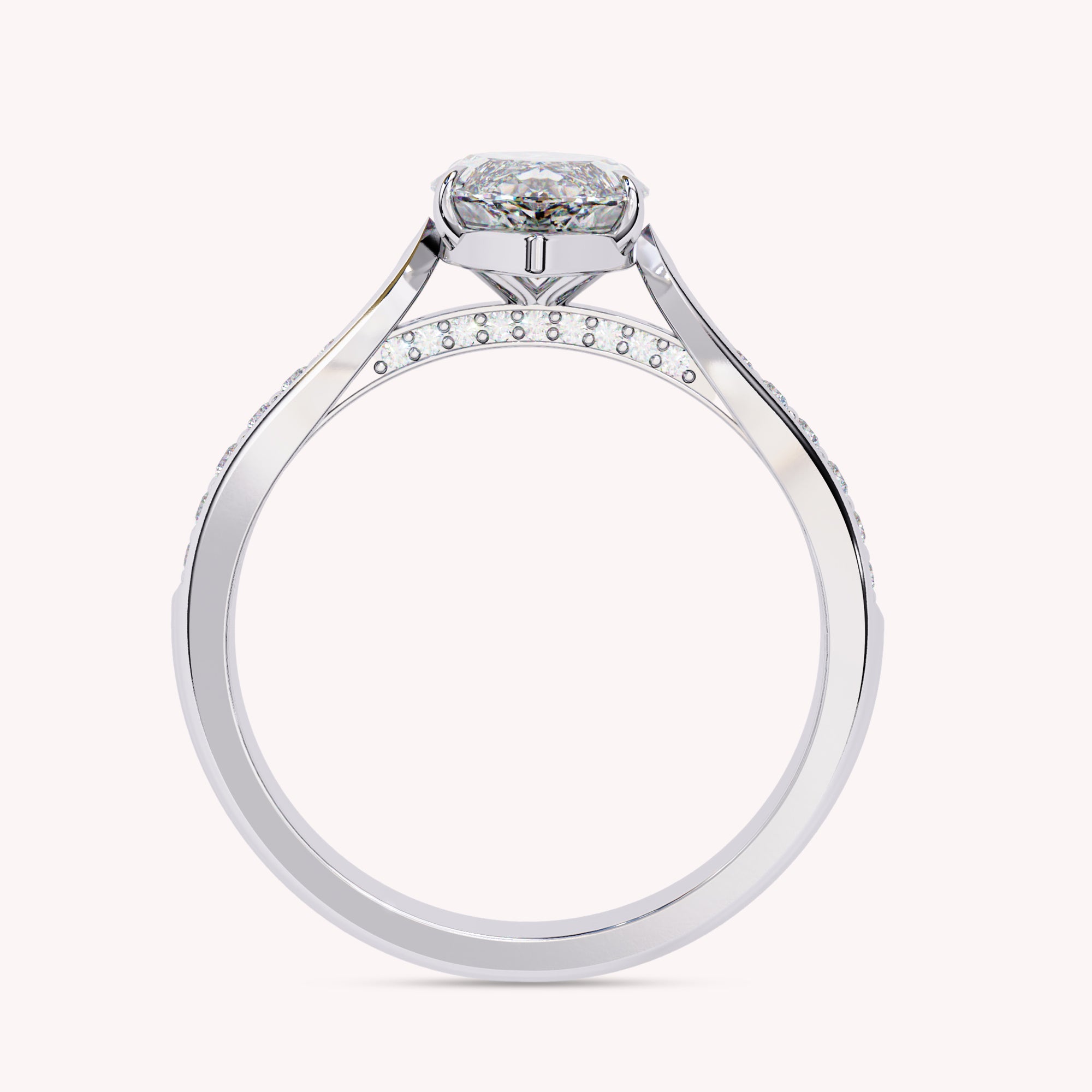 Elin Marquise Cut Solitaire Lab Grown Diamond Engagement Ring