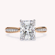 Rayna Radiant Cut Stackable Lab Grown Diamond Engagement Ring