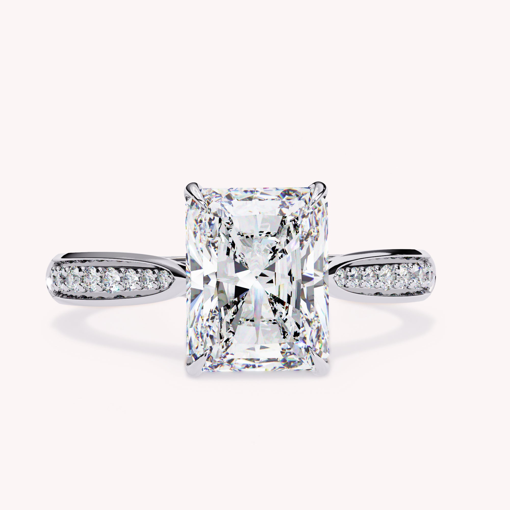 Rayna Radiant Cut Stackable Lab Grown Diamond Engagement Ring