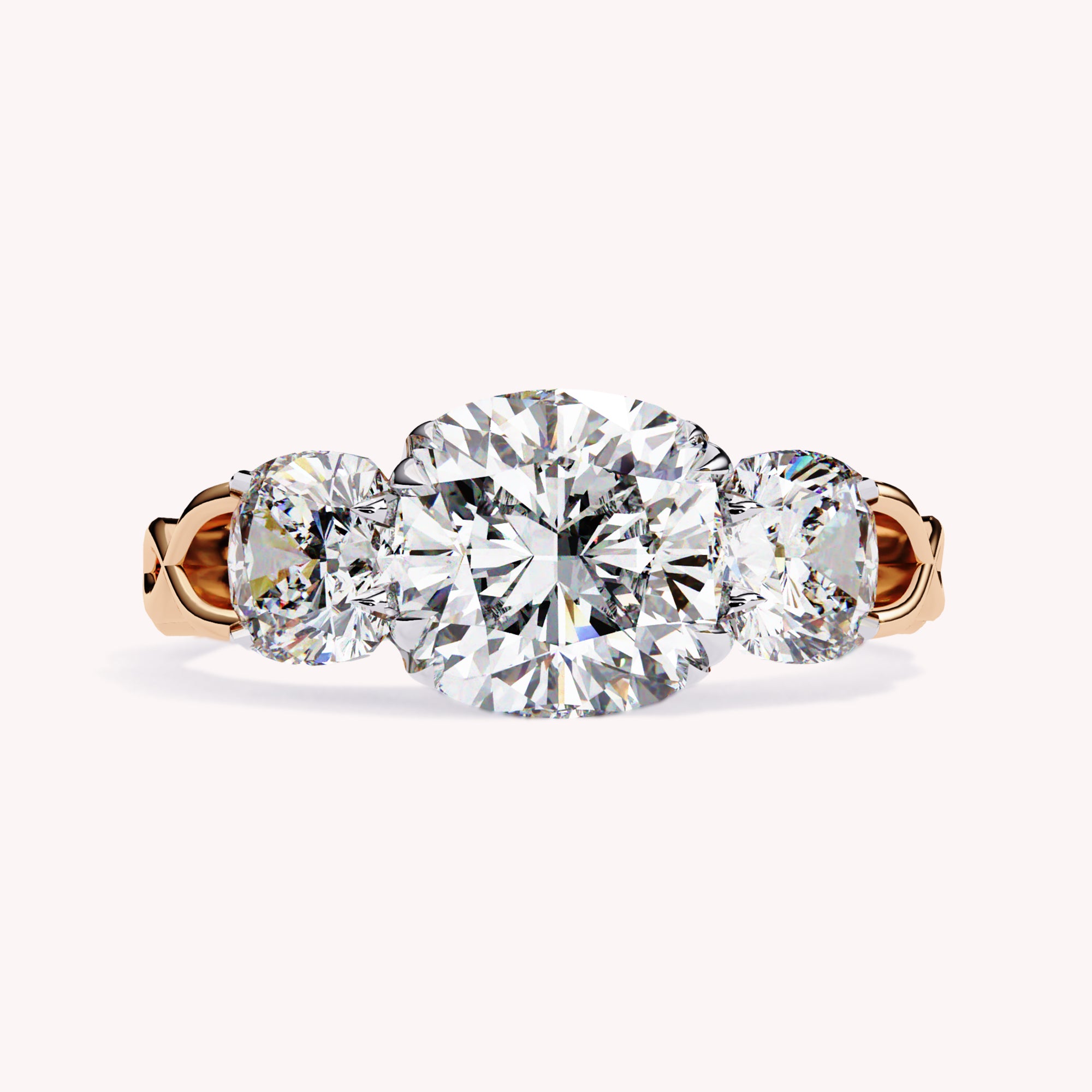 Melissa Trio Stone Lab Grown Diamond Engagement Ring