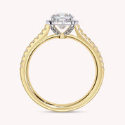 India Classic Halo Lab Grown Diamond Engagement Ring