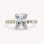 Marion Half Eternity Emerald Cut Lab Grown Diamond Engagement Ring