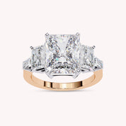 Esmarie Five Stone Radiant Cut Lab Grown Diamond Engagement Ring