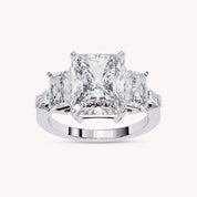 Esmarie Five Stone Radiant Cut Lab Grown Diamond Engagement Ring