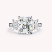 Esmarie Five Stone Radiant Cut Lab Grown Diamond Engagement Ring