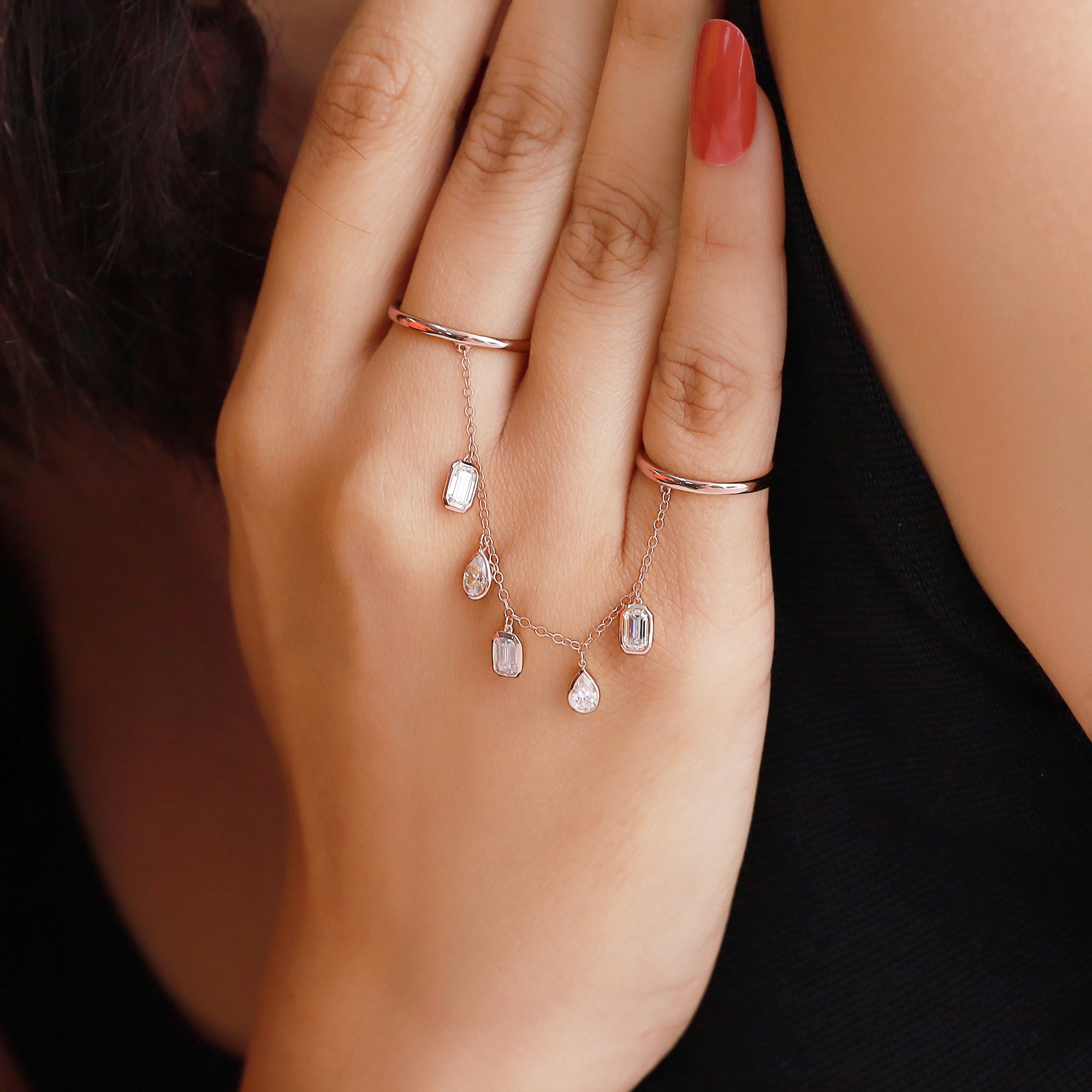 Two Finger Chain Ring