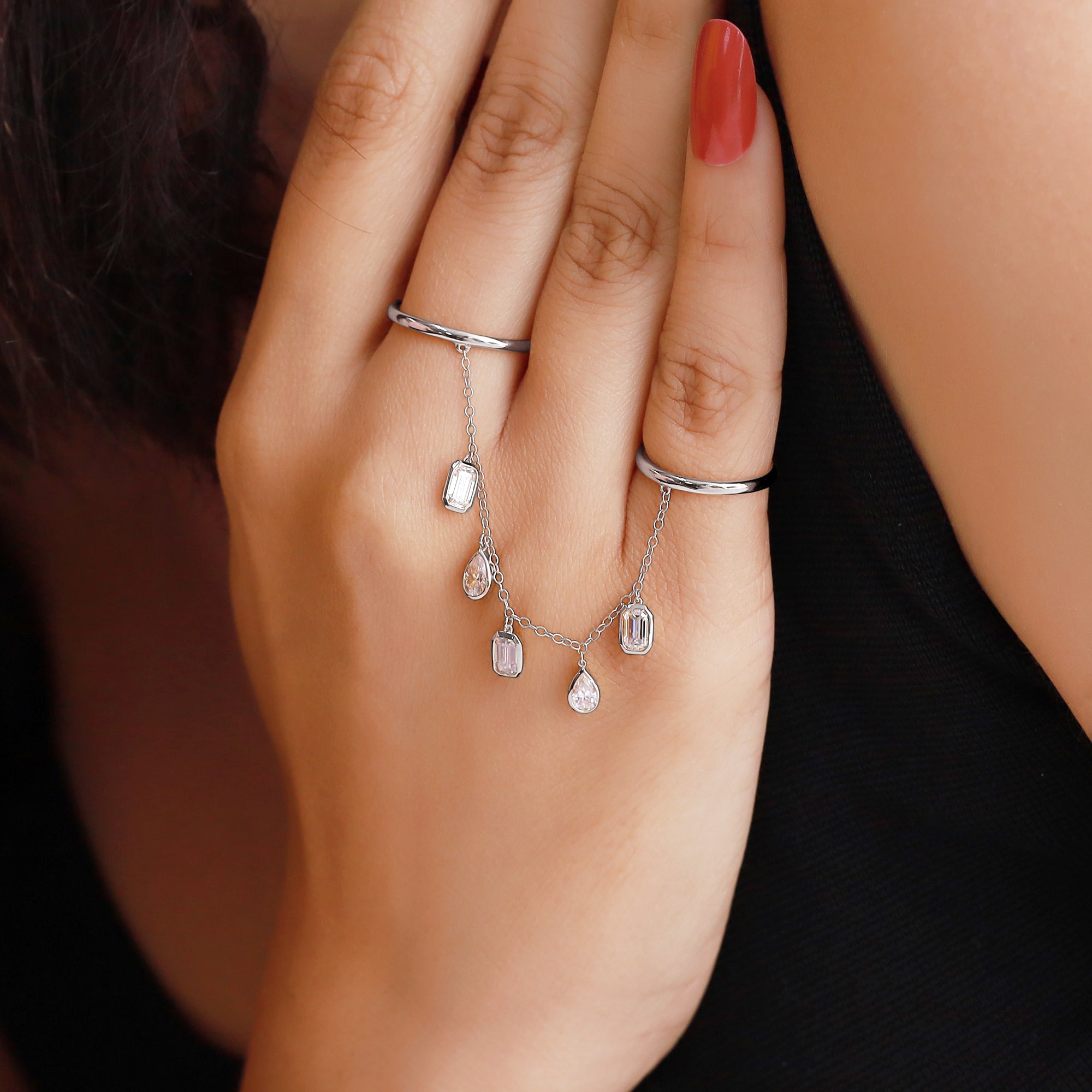 Two Finger Chain Ring