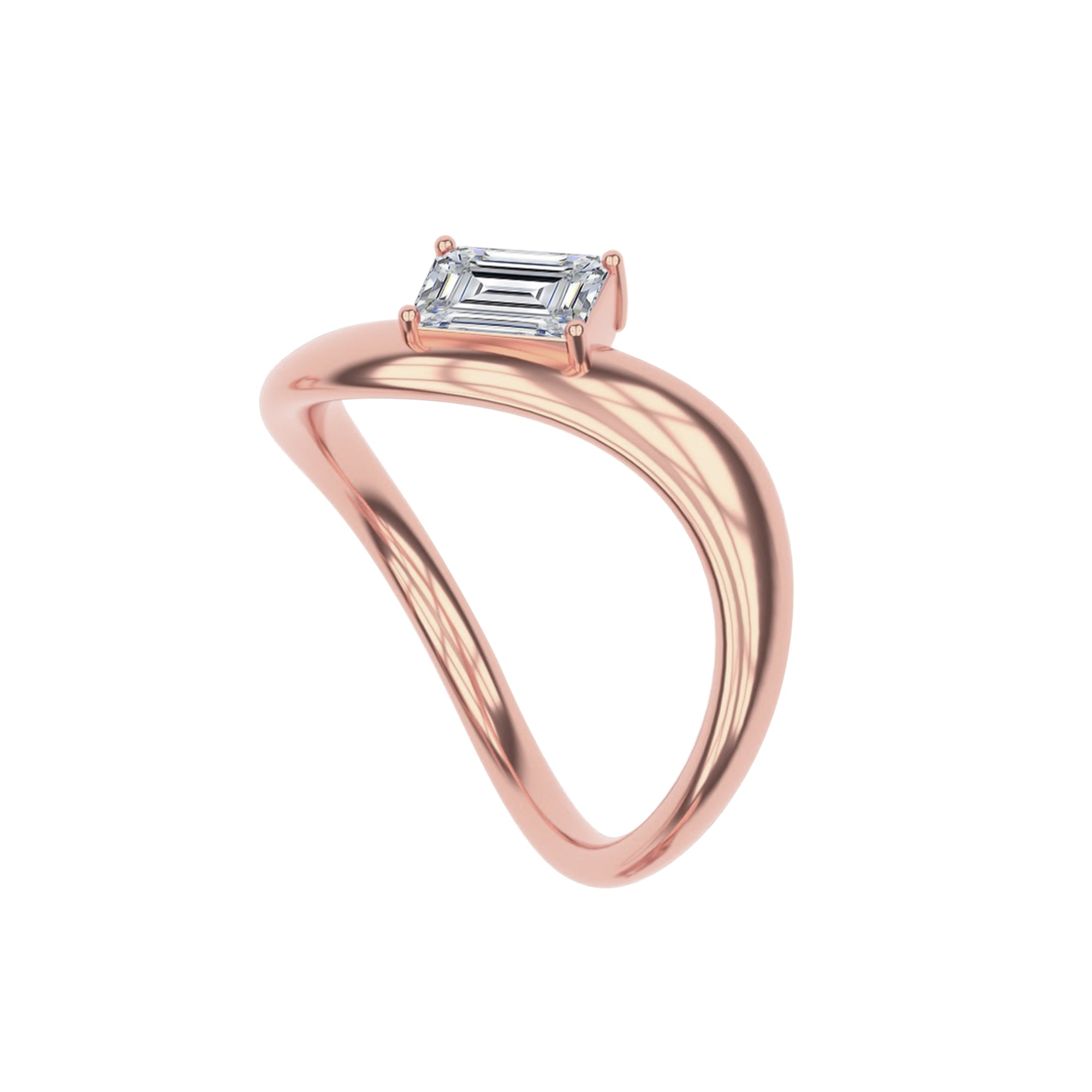 Solitaire Ring for Women in Lab Grown Diamond