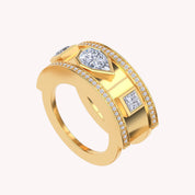 Luxury Lab-Grown Diamond Statement Jacket Ring