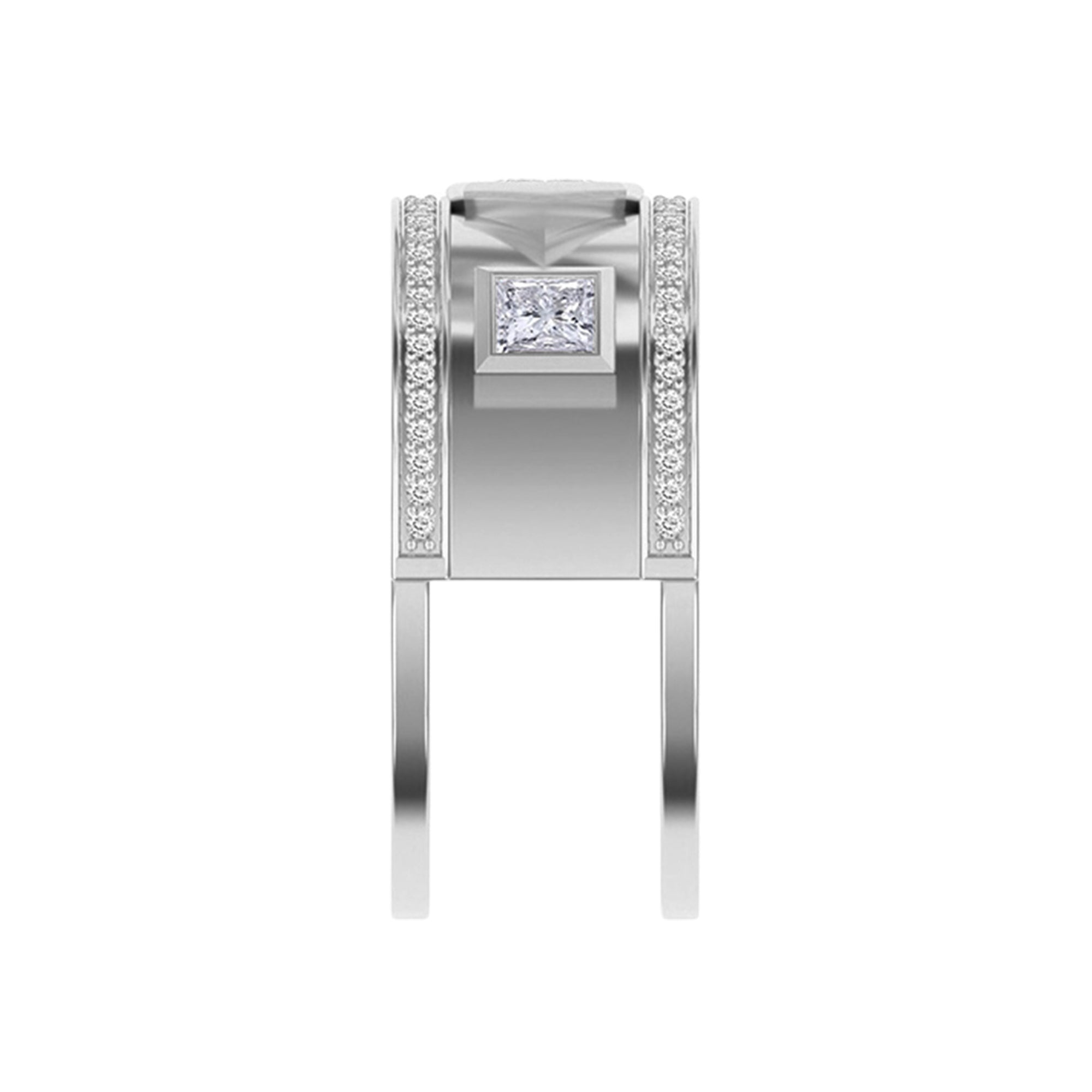 Luxury Lab-Grown Diamond Statement Jacket Ring