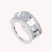 Luxury Lab-Grown Diamond Statement Jacket Ring