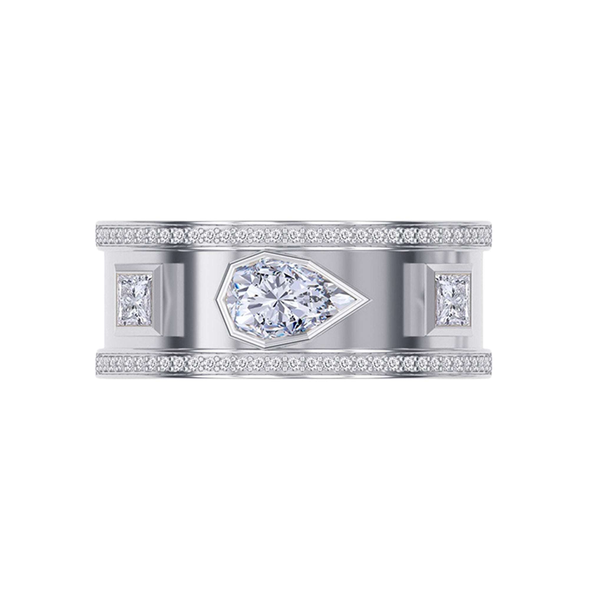 Luxury Lab-Grown Diamond Statement Jacket Ring