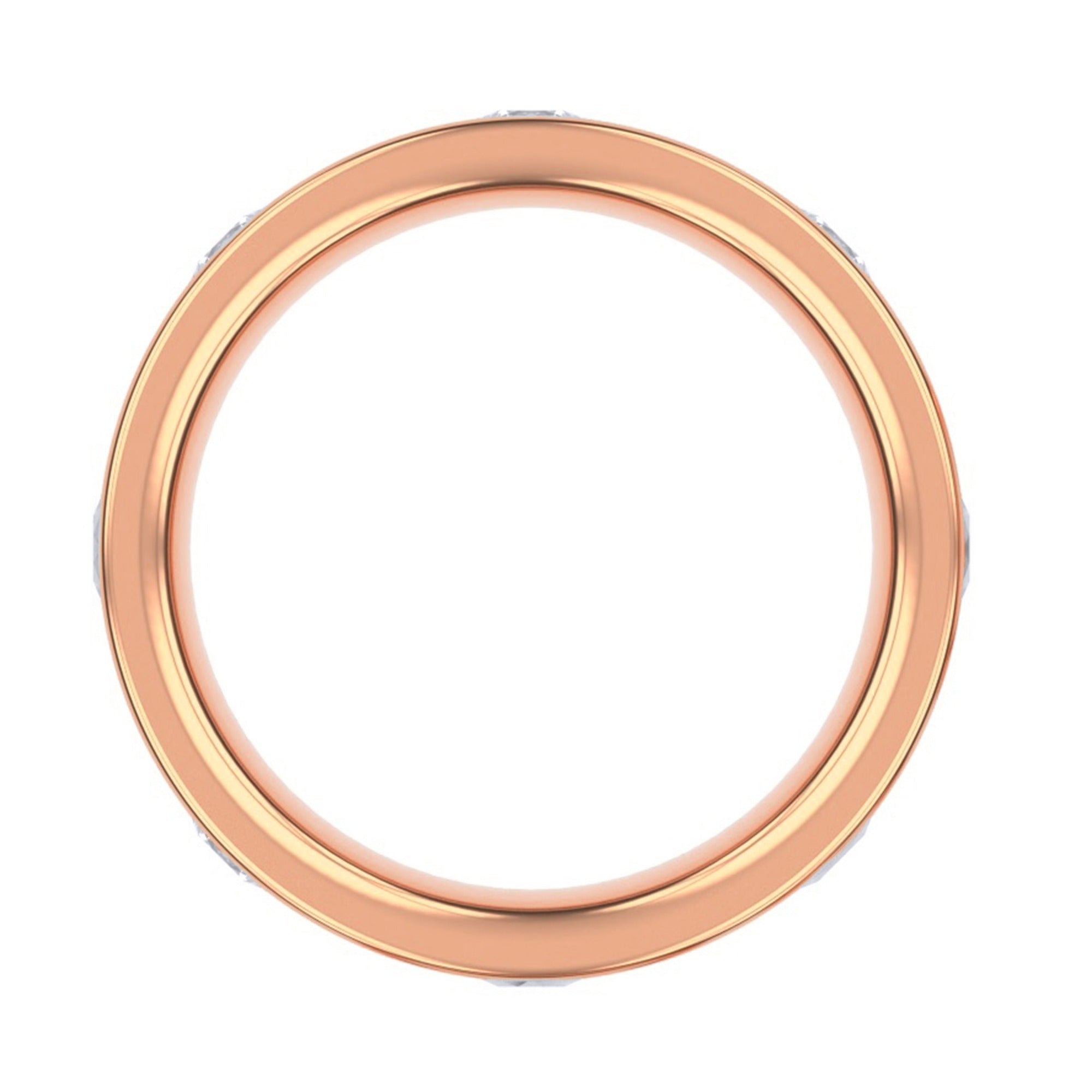 Wedding Band Ring for Women 1.20 Carat Lab Created Moissanite 5.50MM Band Width