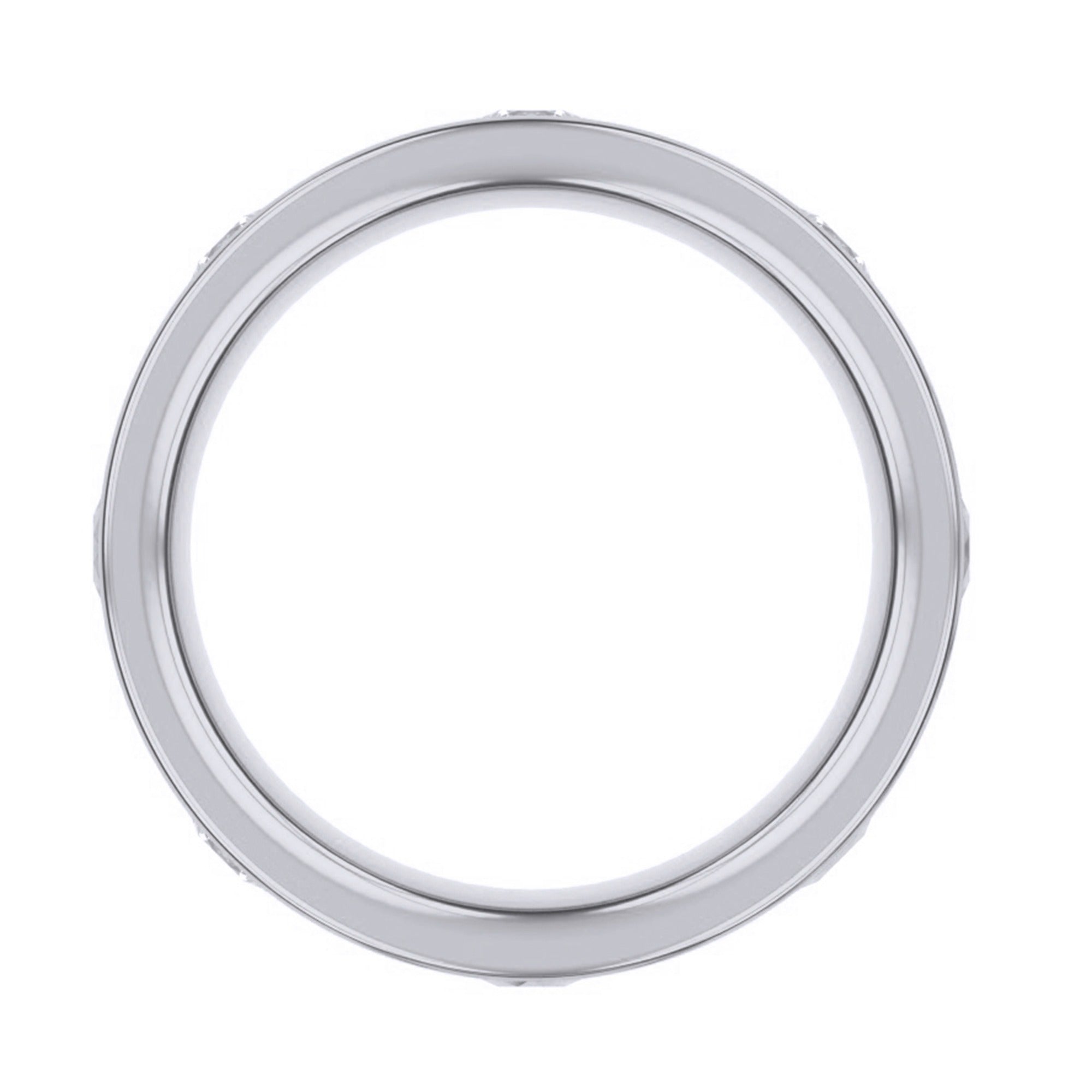 Wedding Band Ring for Women 1.20 Carat Lab Created Moissanite 5.50MM Band Width