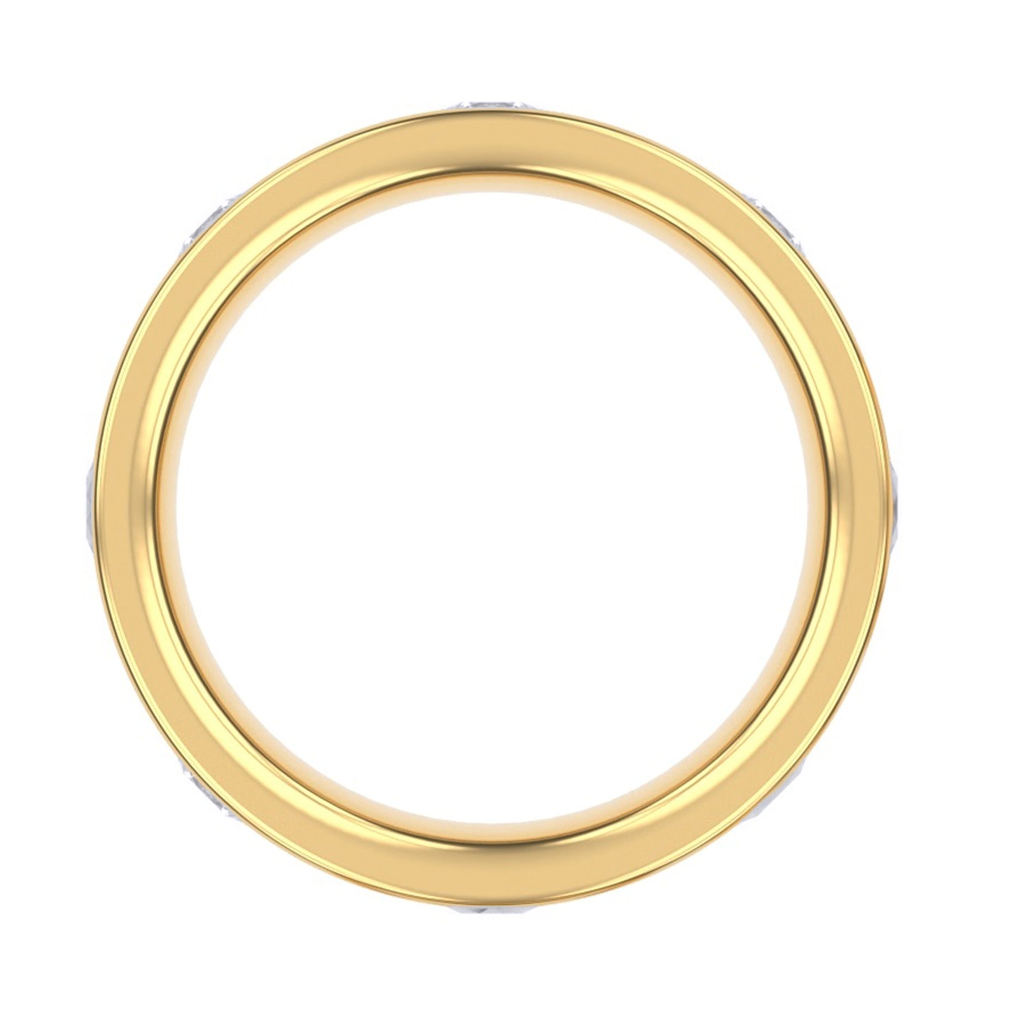 Wedding Band Ring for Women 1.20 Carat Lab Created Moissanite 5.50MM Band Width