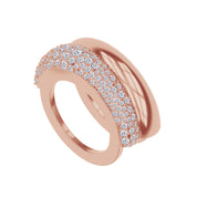 Moissanite studded Luxury statement Oura Ring Jacket