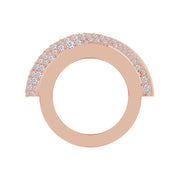Moissanite studded Luxury statement Oura Ring Jacket