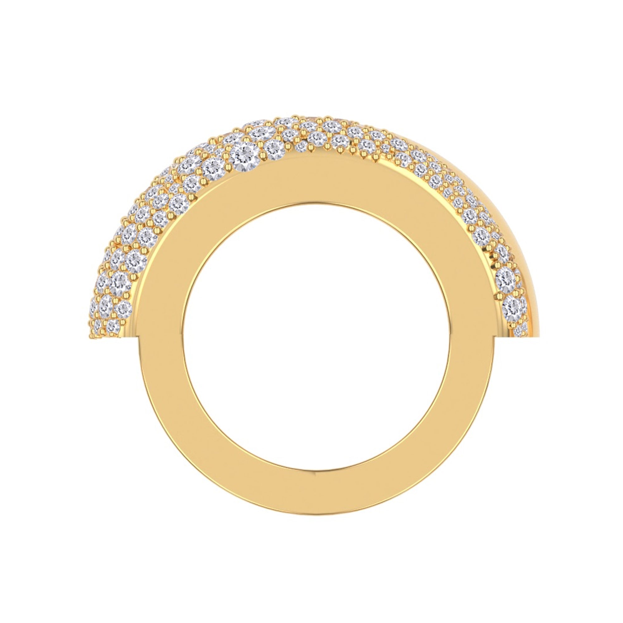 Moissanite studded Luxury statement Oura Ring Jacket