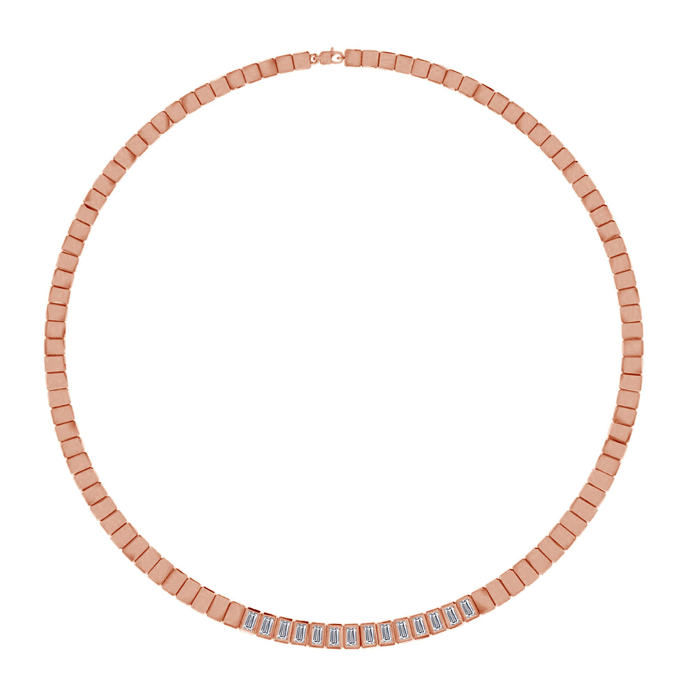 
                      
                        Baguette Shape Lab Created Moissanite Diamond 5.5MM Width Tennis Chain Necklace In 10K Solid Gold & 925 Sterling Silver Jewelry
                      
                    