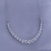 Bib Chain Necklace Lab Created Moissanite