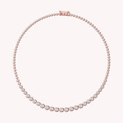 Lab Created Moissanite Diamond Tennis Miracle Set Necklace