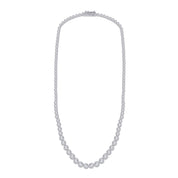 Lab Created Moissanite Tennis Miracle Set Necklace